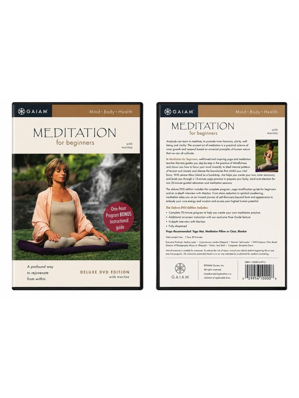 Gaiam‎ Meditation for Beginners DVD with Maritza - Mind, Body, Health